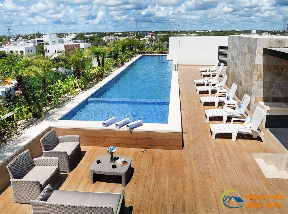 Chống Thấm Bể Bơi Sân Thượng