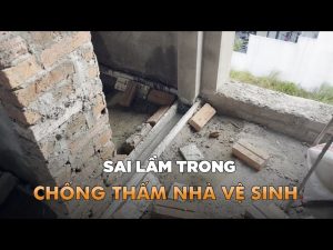 5 sai lầm chống thấm nhà vệ sinh